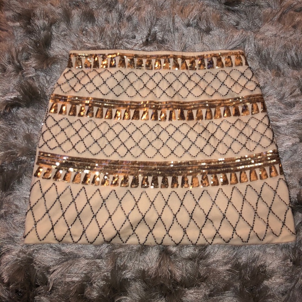 Beautiful gold beaded skirt!